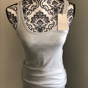A New Day Metallic Silver Tank